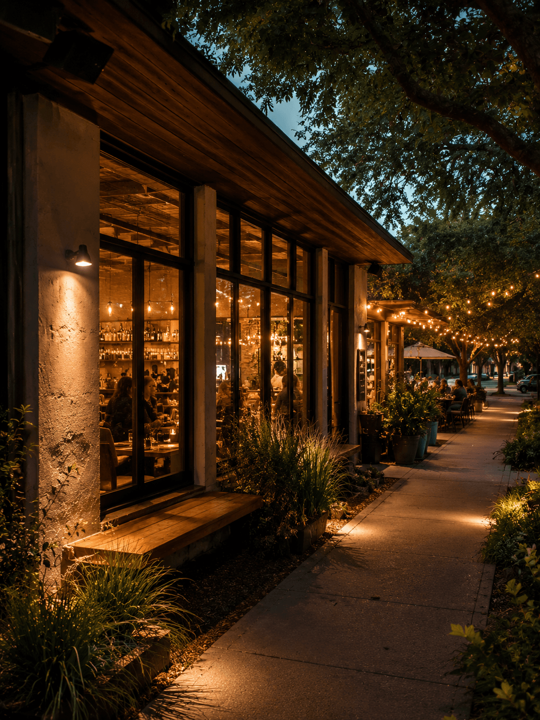 Independent Austin restaurant exterior
