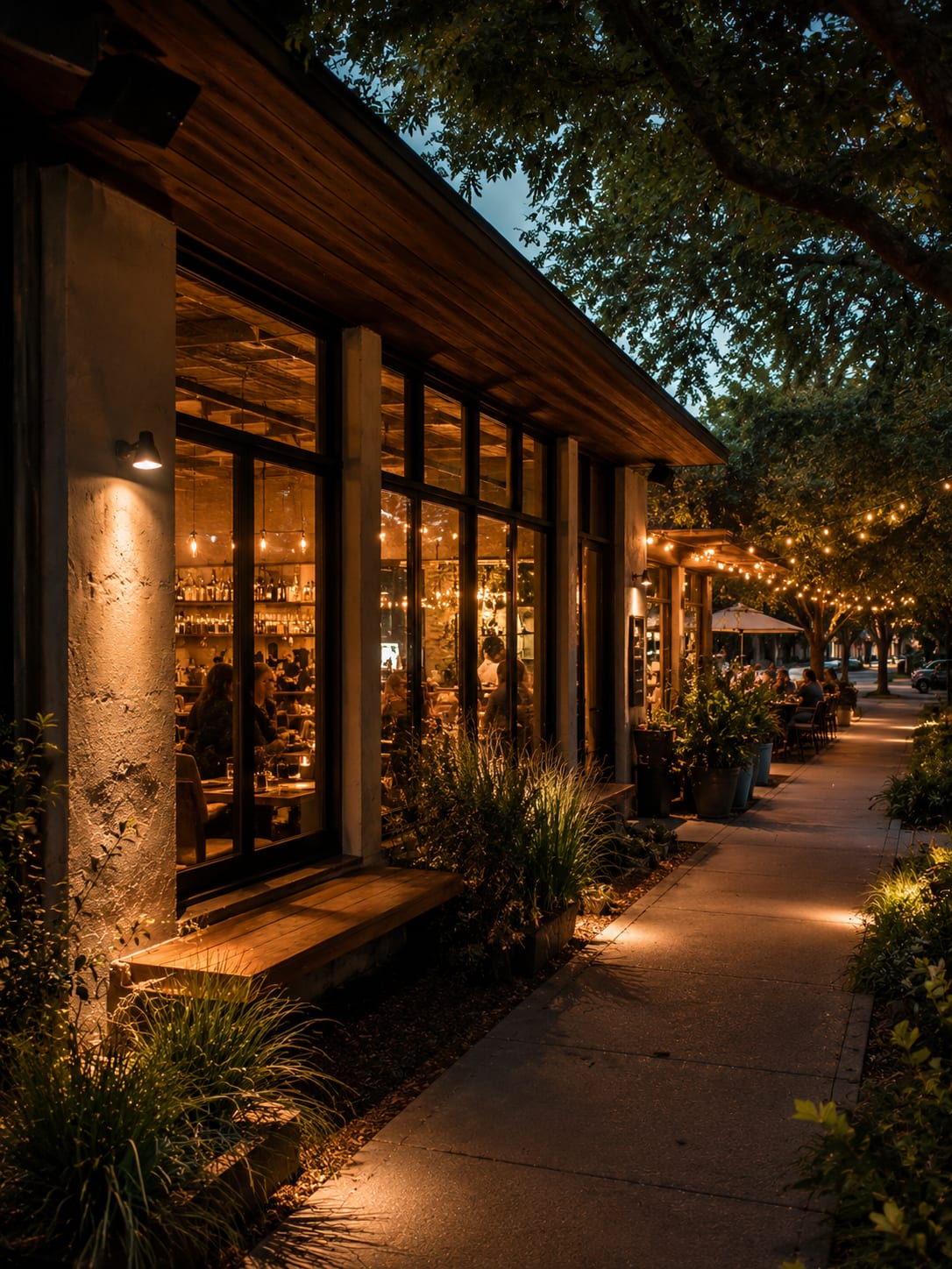 Independent Austin restaurant exterior