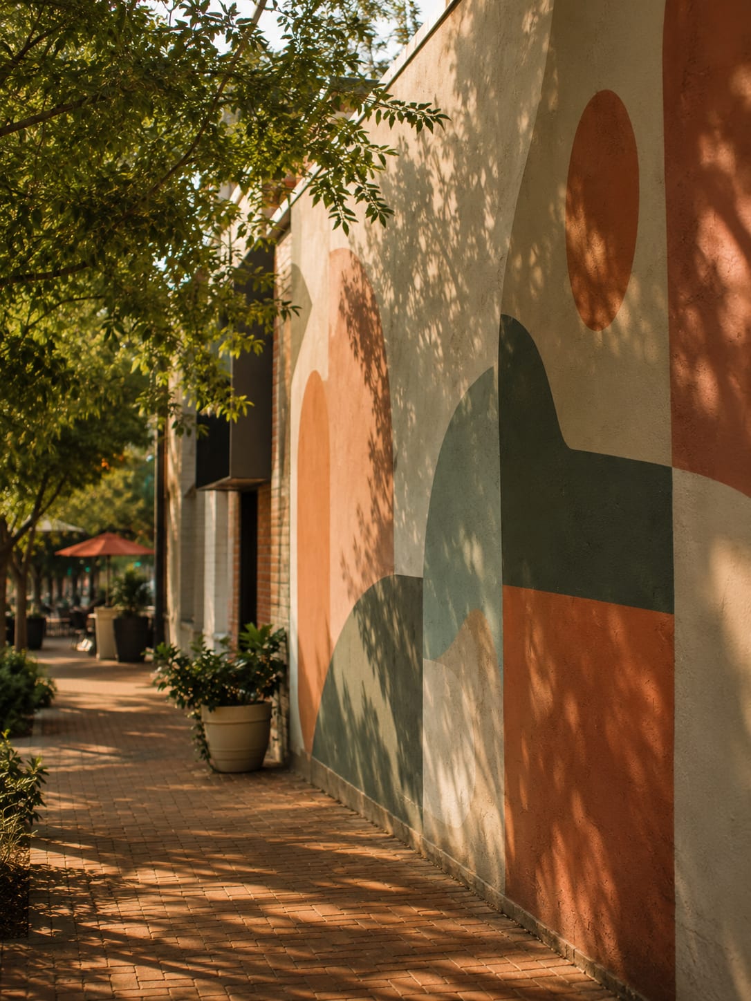 Austin street art on a walkable east-side corridor